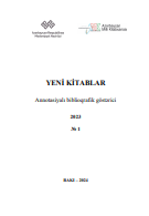 Yeni kitablar 2023 (№1): Annotasiyalı biblioqrafik göstərici